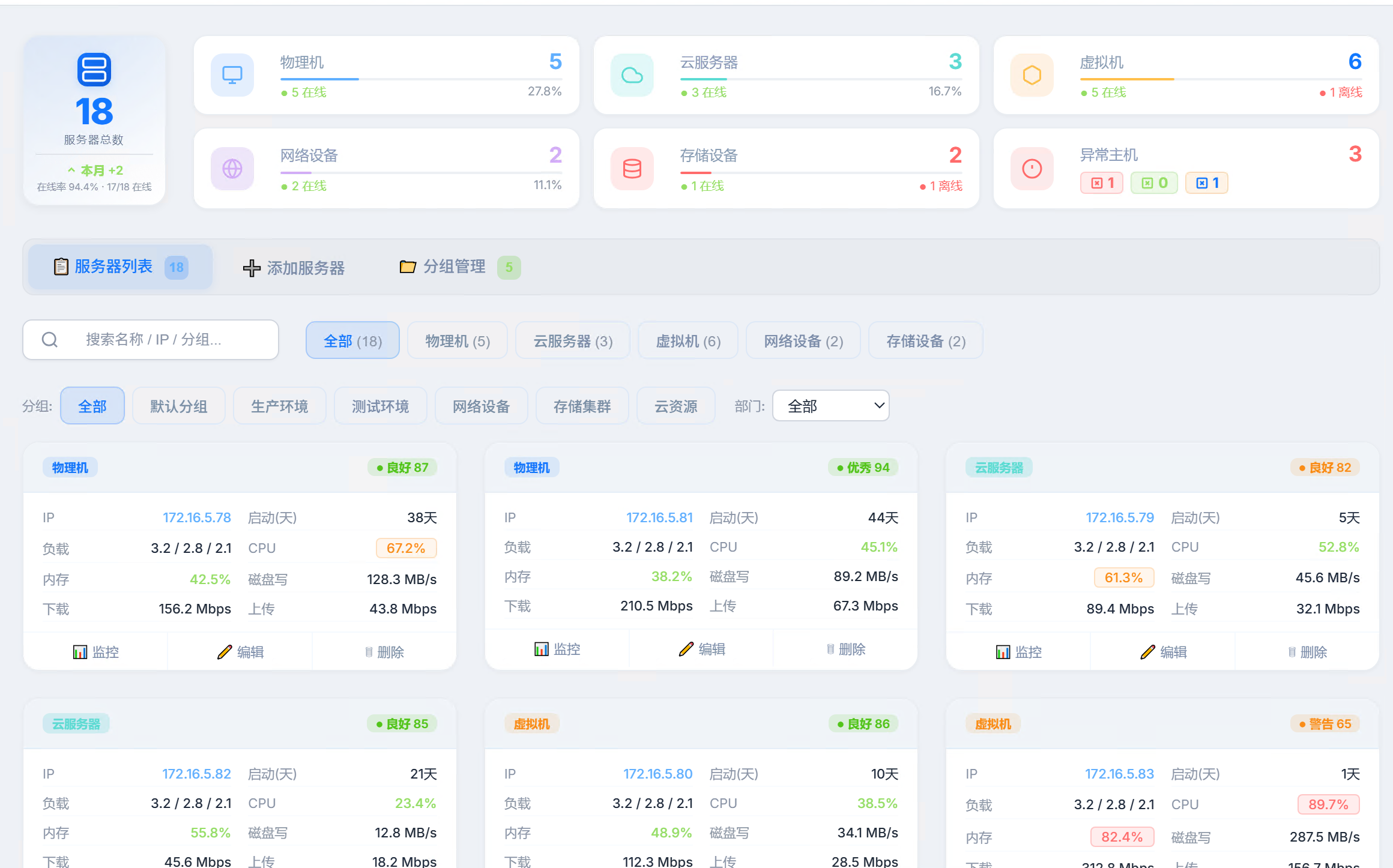 天鉴·智能运维平台截图